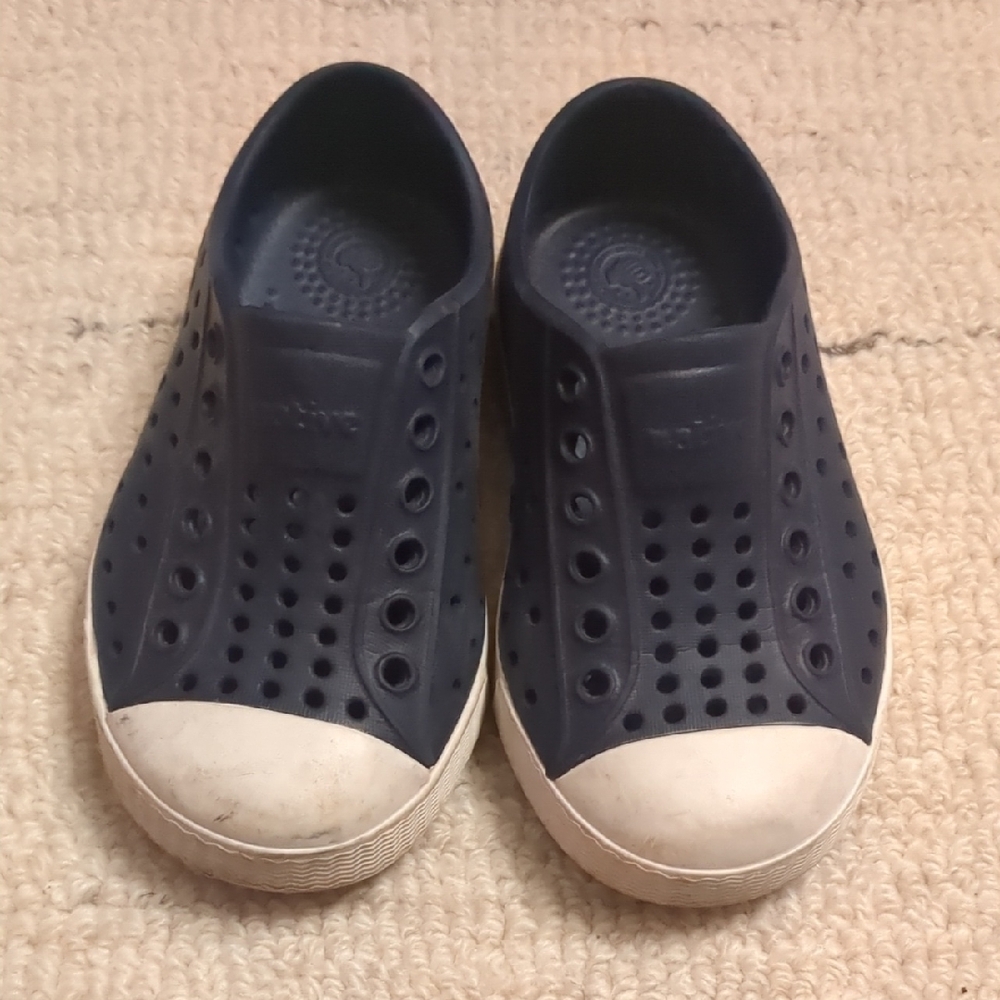 Native Kids Navy Slip-On Water Shoes